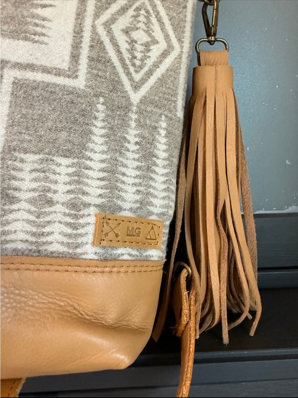 Mercy grey design tote/backpack - Picture 4 of 5